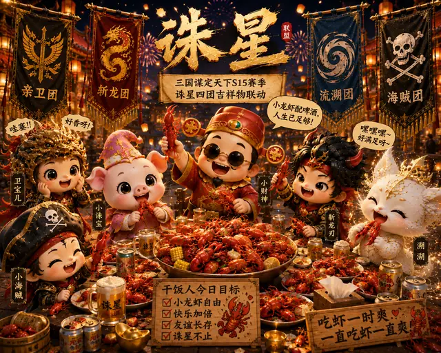 一起吃小龙虾活动海报